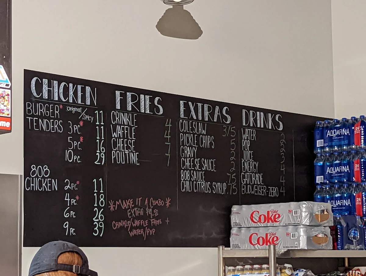 Menu, 808 Chicken House
