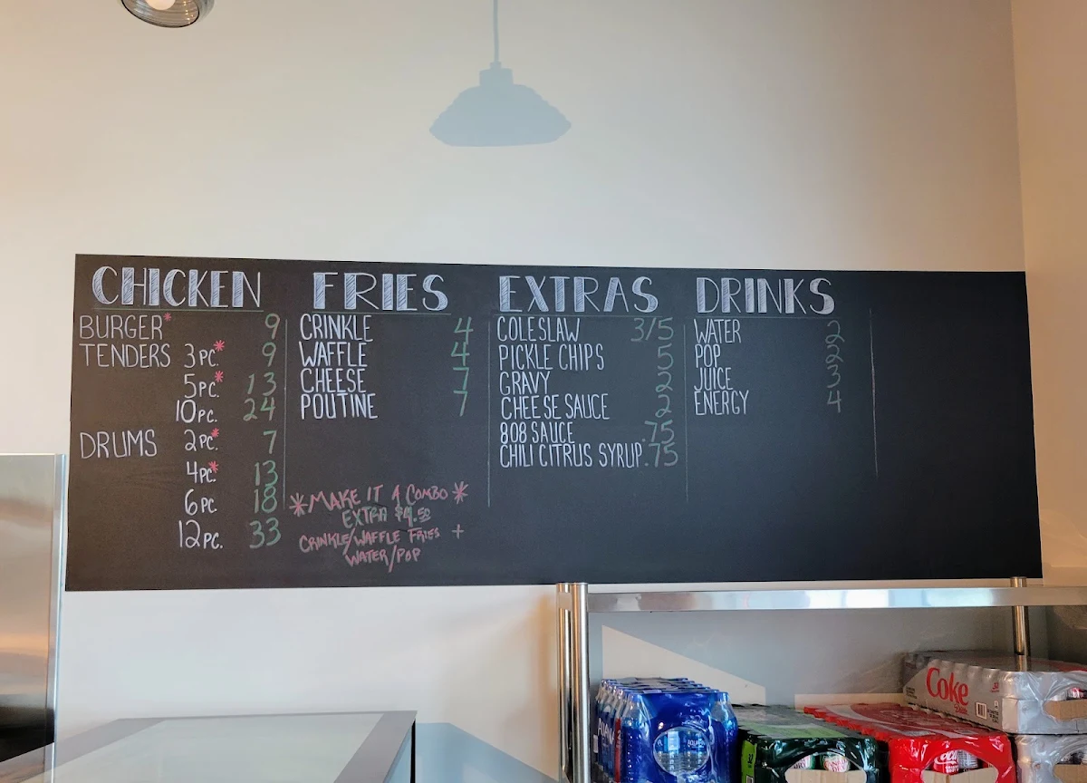 Menu, 808 Chicken House