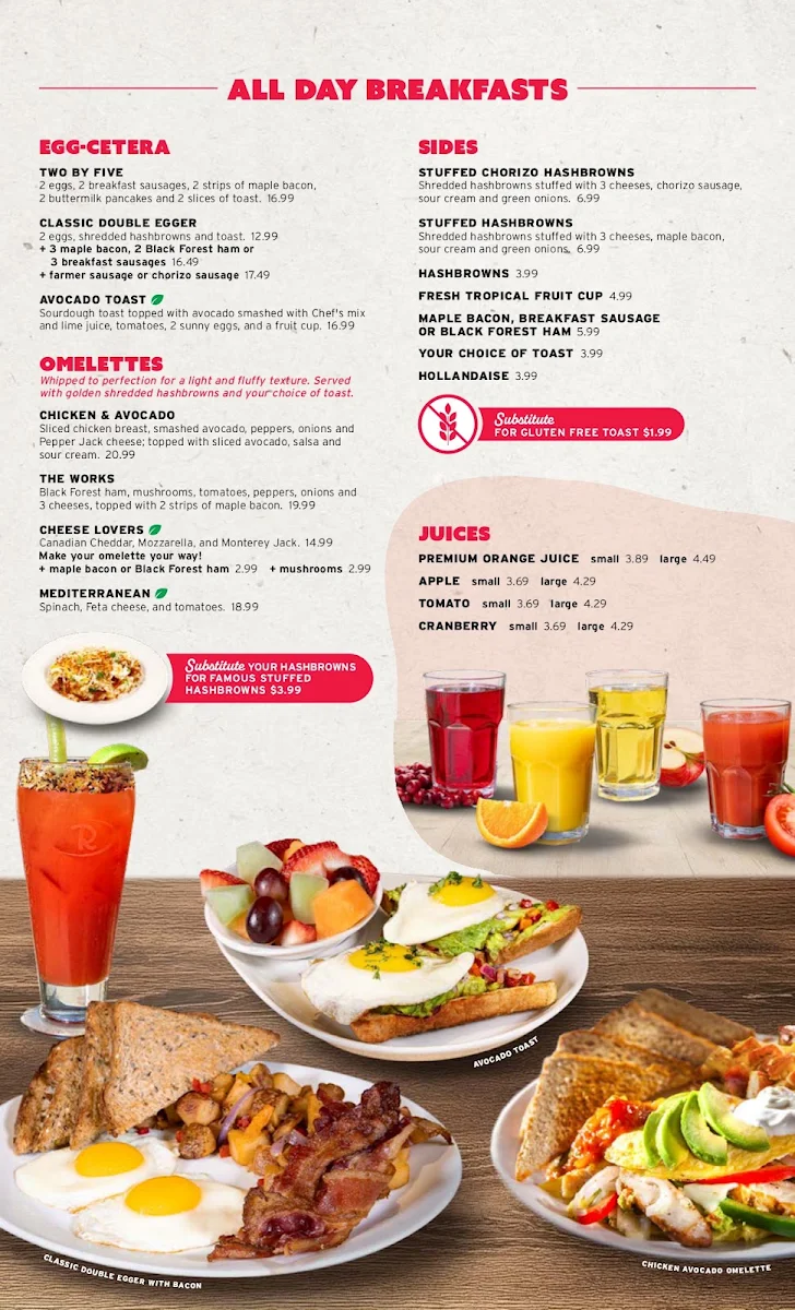 Menu, Ricky's All Day Grill - Brooks