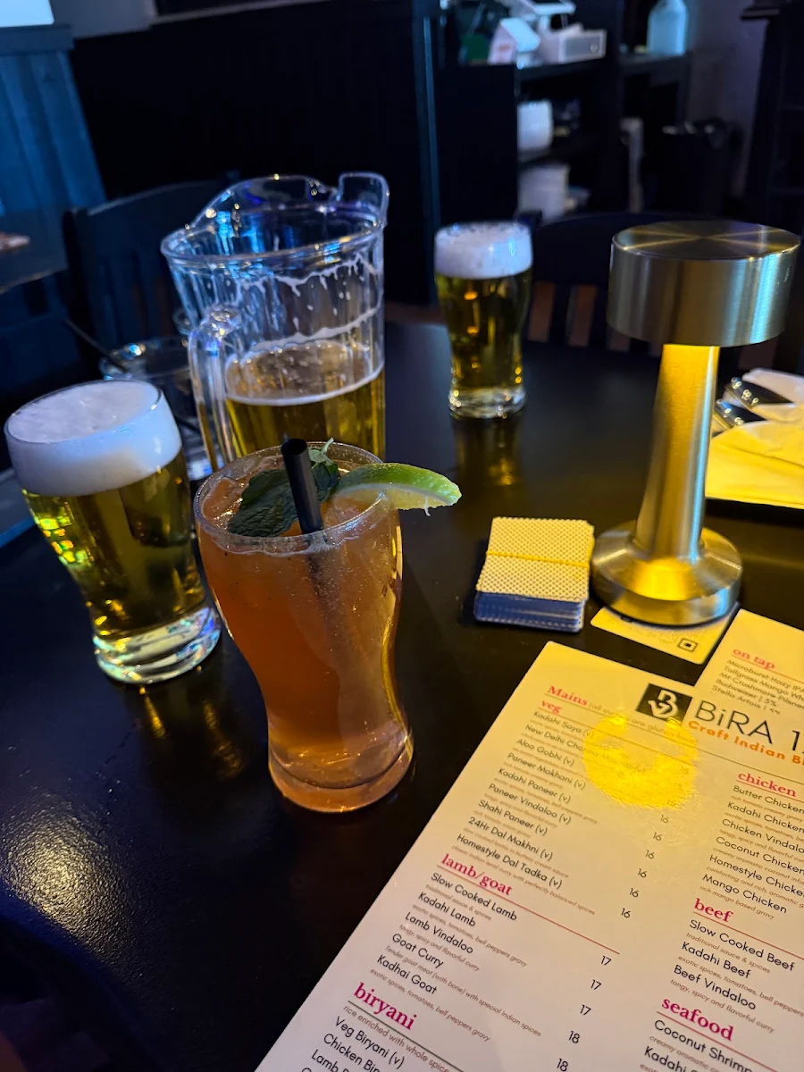 Menu, BiRA 17 | Craft Indian Bistro