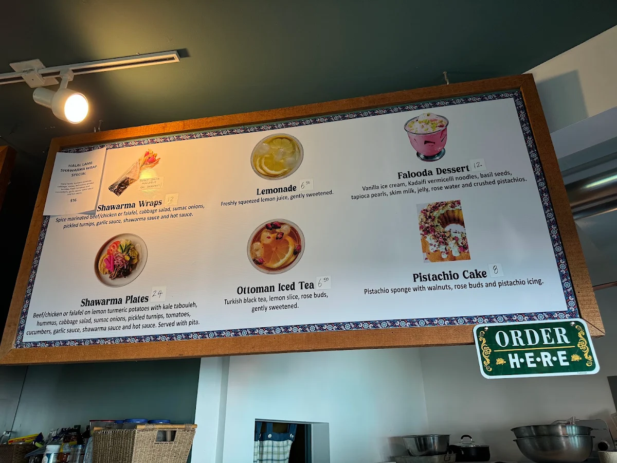 Menu, Habibis Middle Eastern Cuisine (A middle eastern inspired eatery)