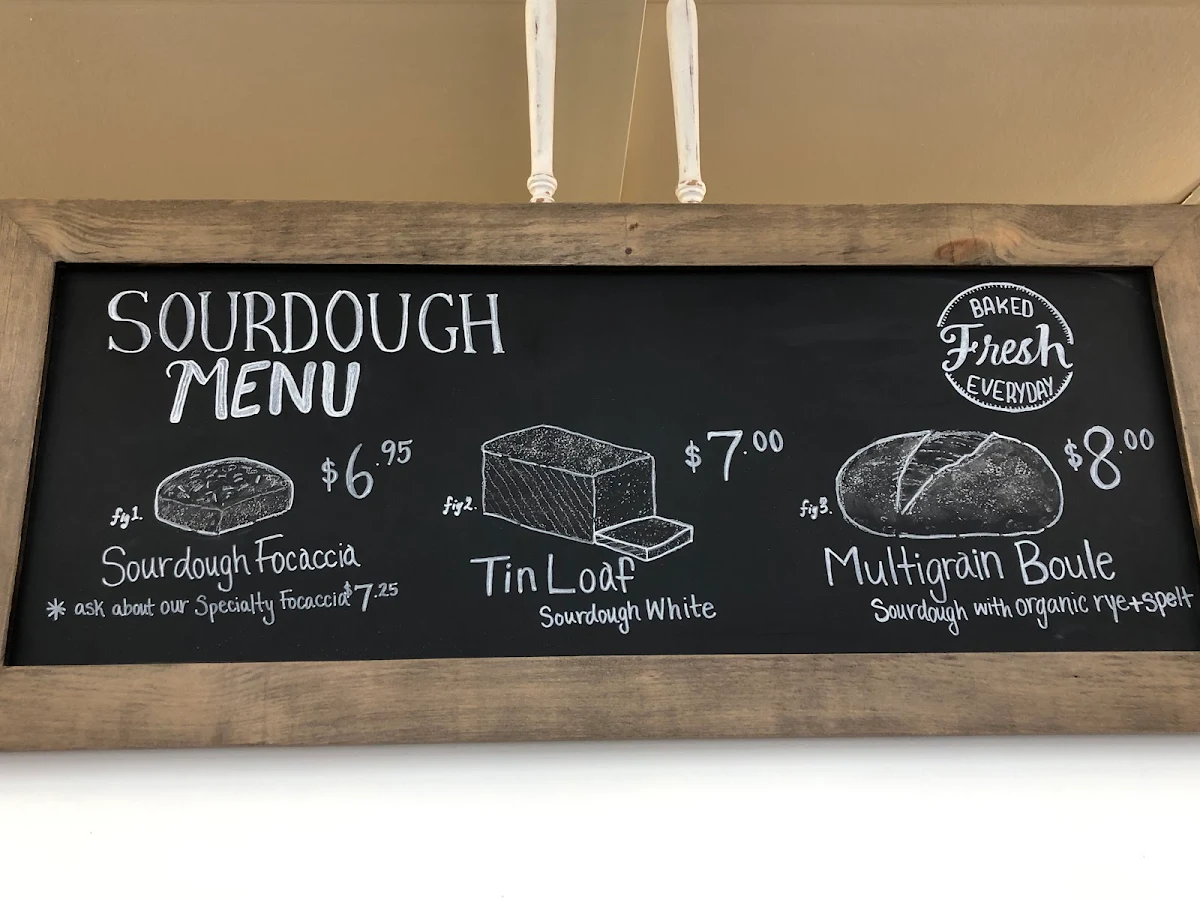 Menu, Little Thief Bakery Co.