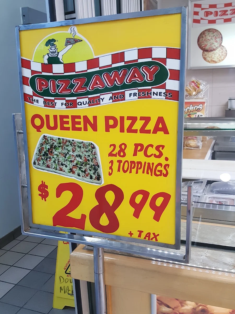 Menu, Pizzaway