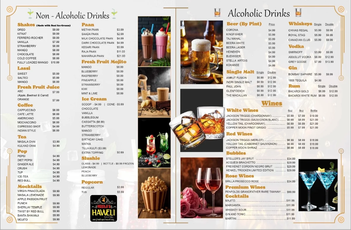 Menu, Veerji's Haweli