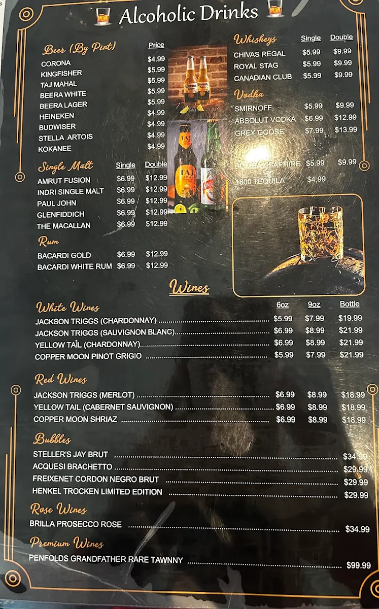 Menu, Veerji's Haweli