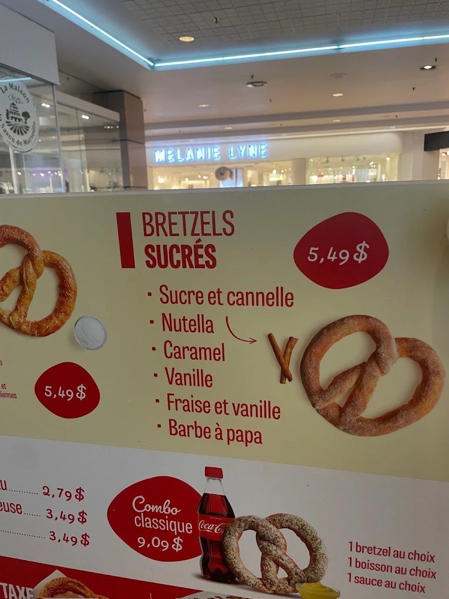 Menu, Mr. Pretzels