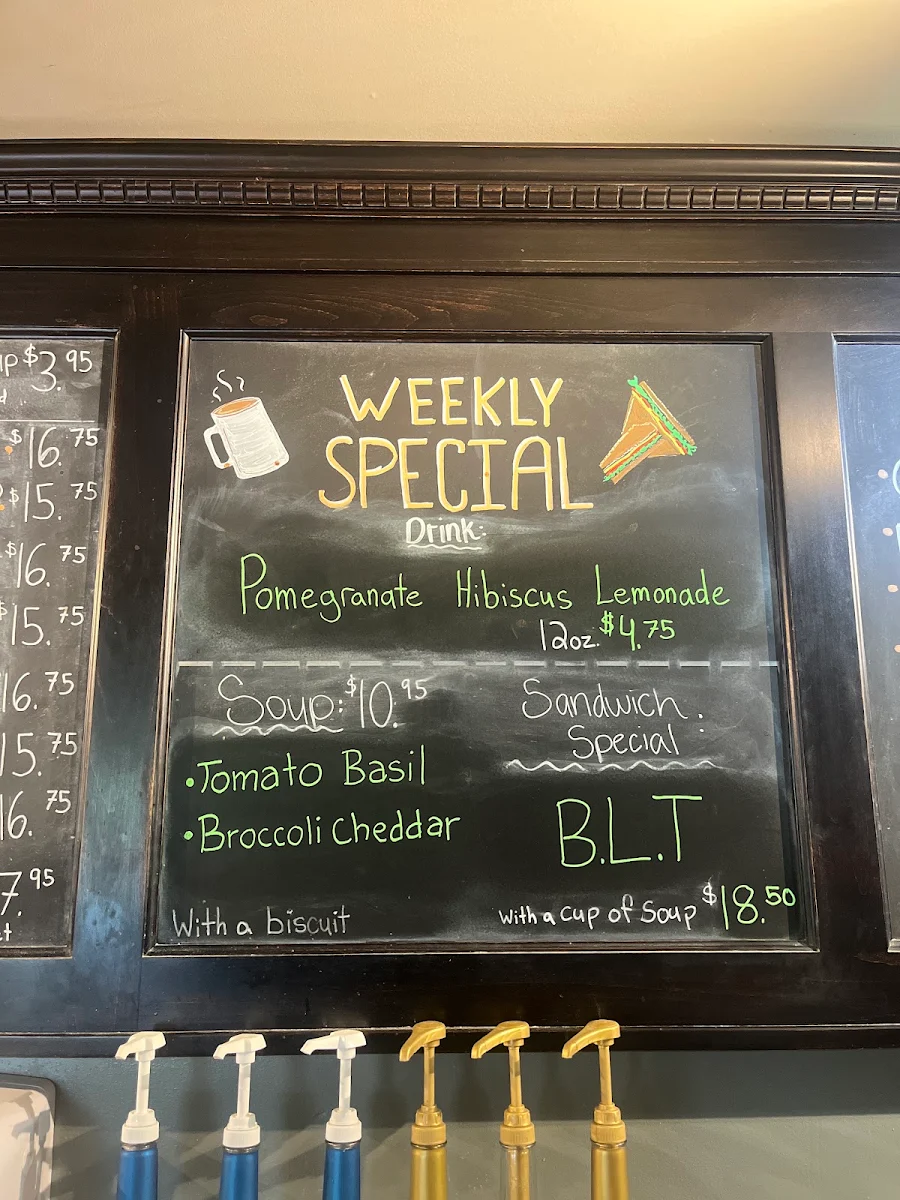 Menu, Sprokkets Café