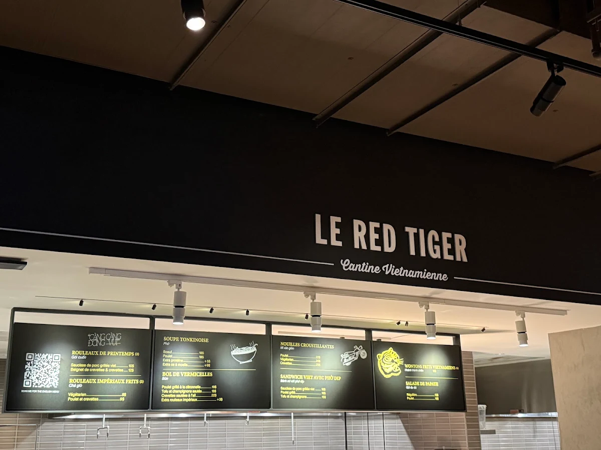 Menu, Le Red Tiger - Cantine Vietnamienne