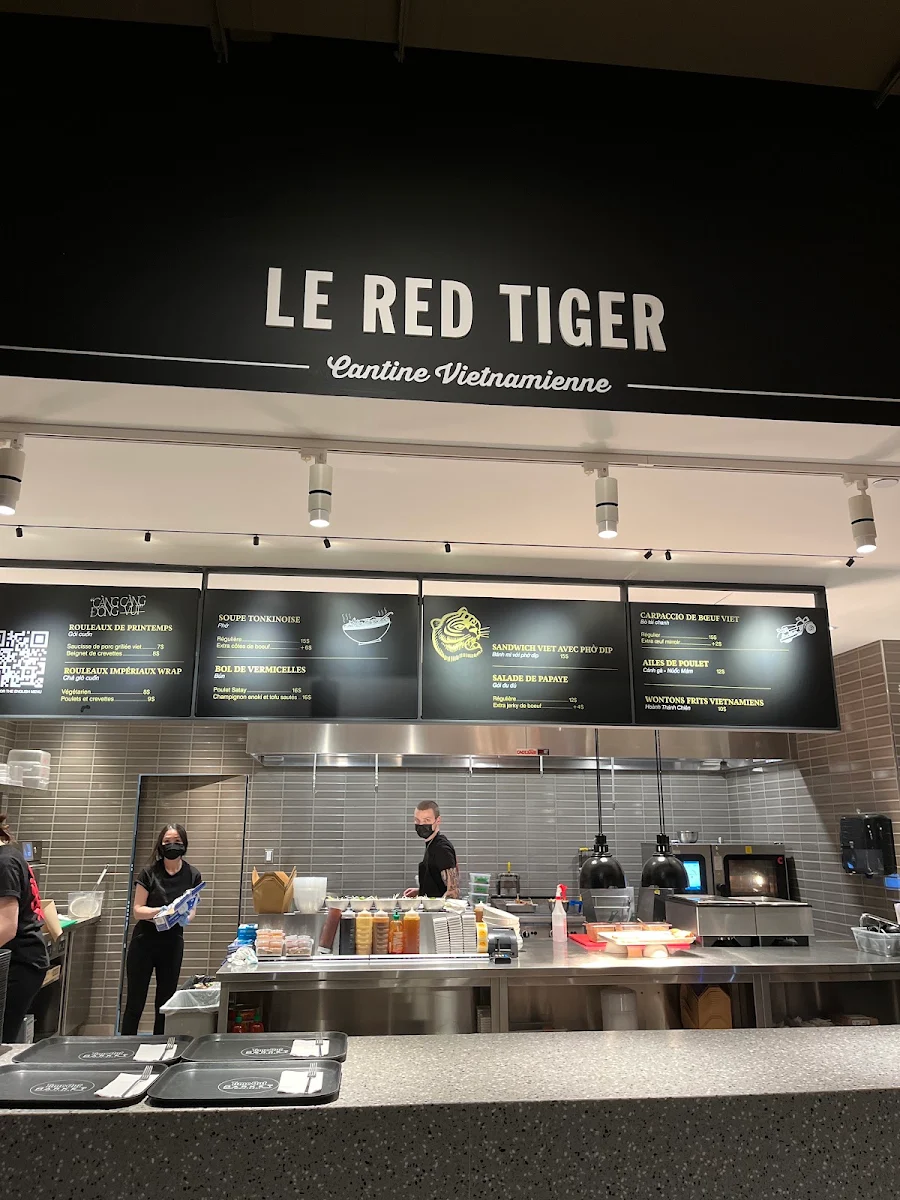 Menu, Le Red Tiger - Cantine Vietnamienne