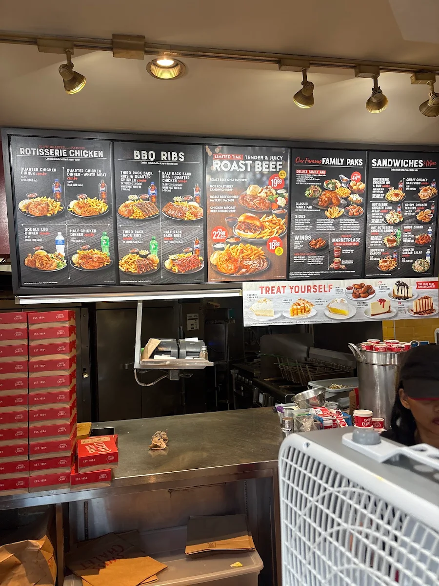 Menu, Swiss Chalet