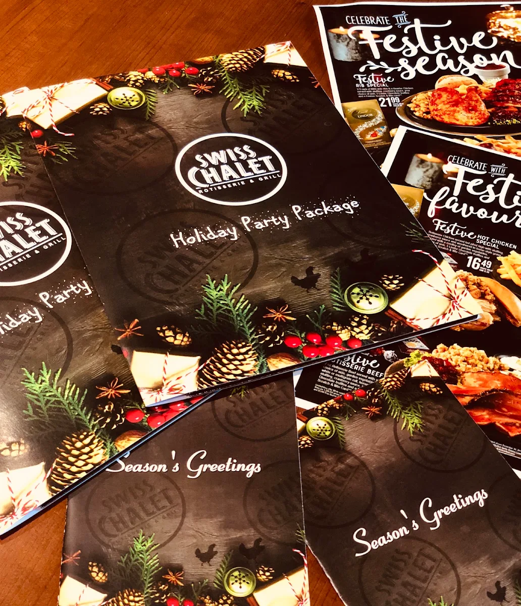 Menu, Swiss Chalet