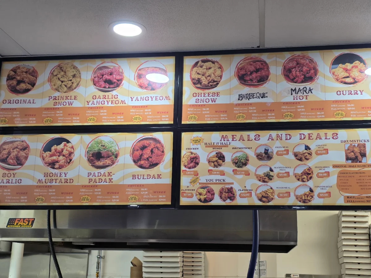 Menu, Royality Pizza and Chicken