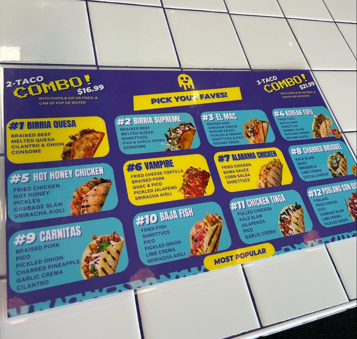 Menu, Ghost Taco