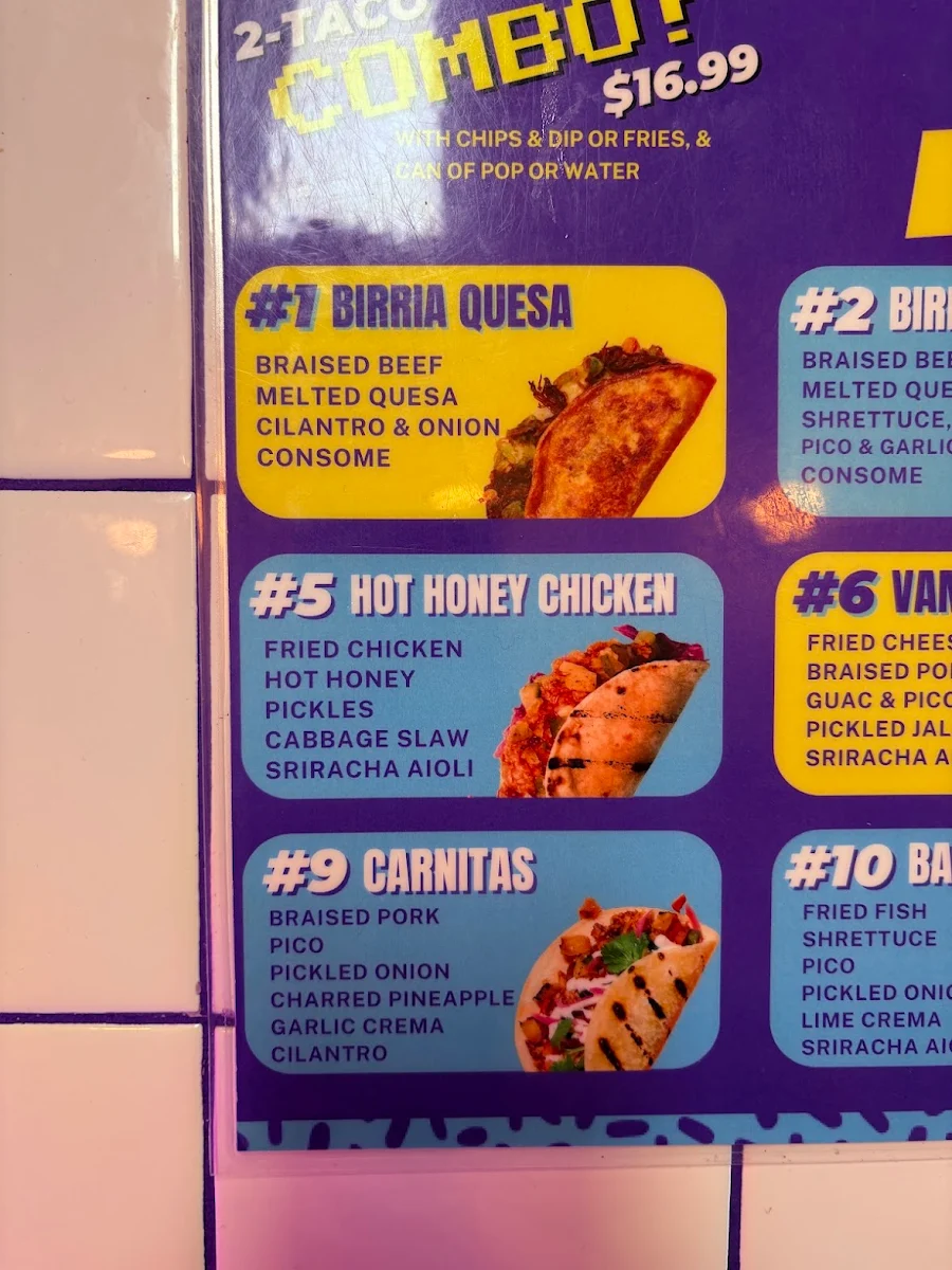 Menu, Ghost Taco