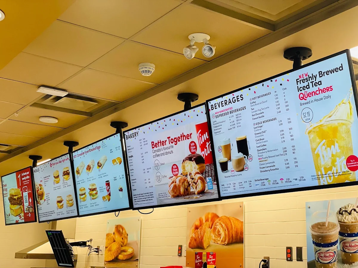 Menu, Tim Hortons