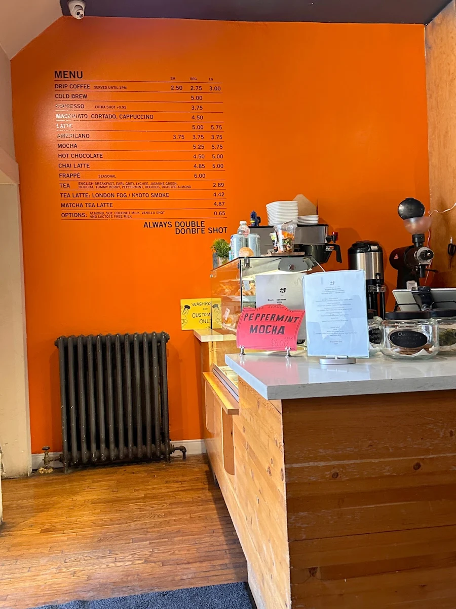 Menu, Manic Coffee