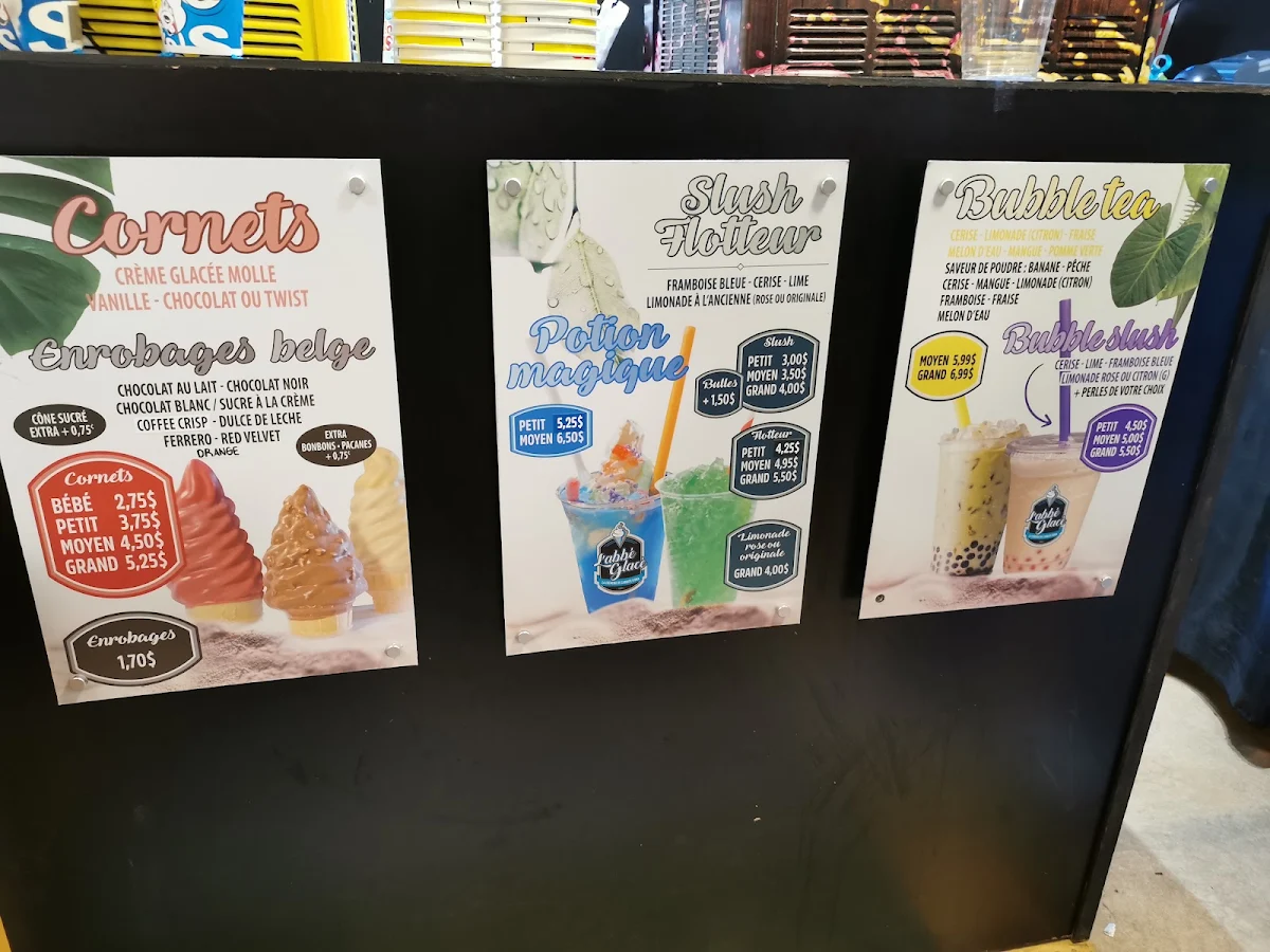 Menu, L’abbé glacé