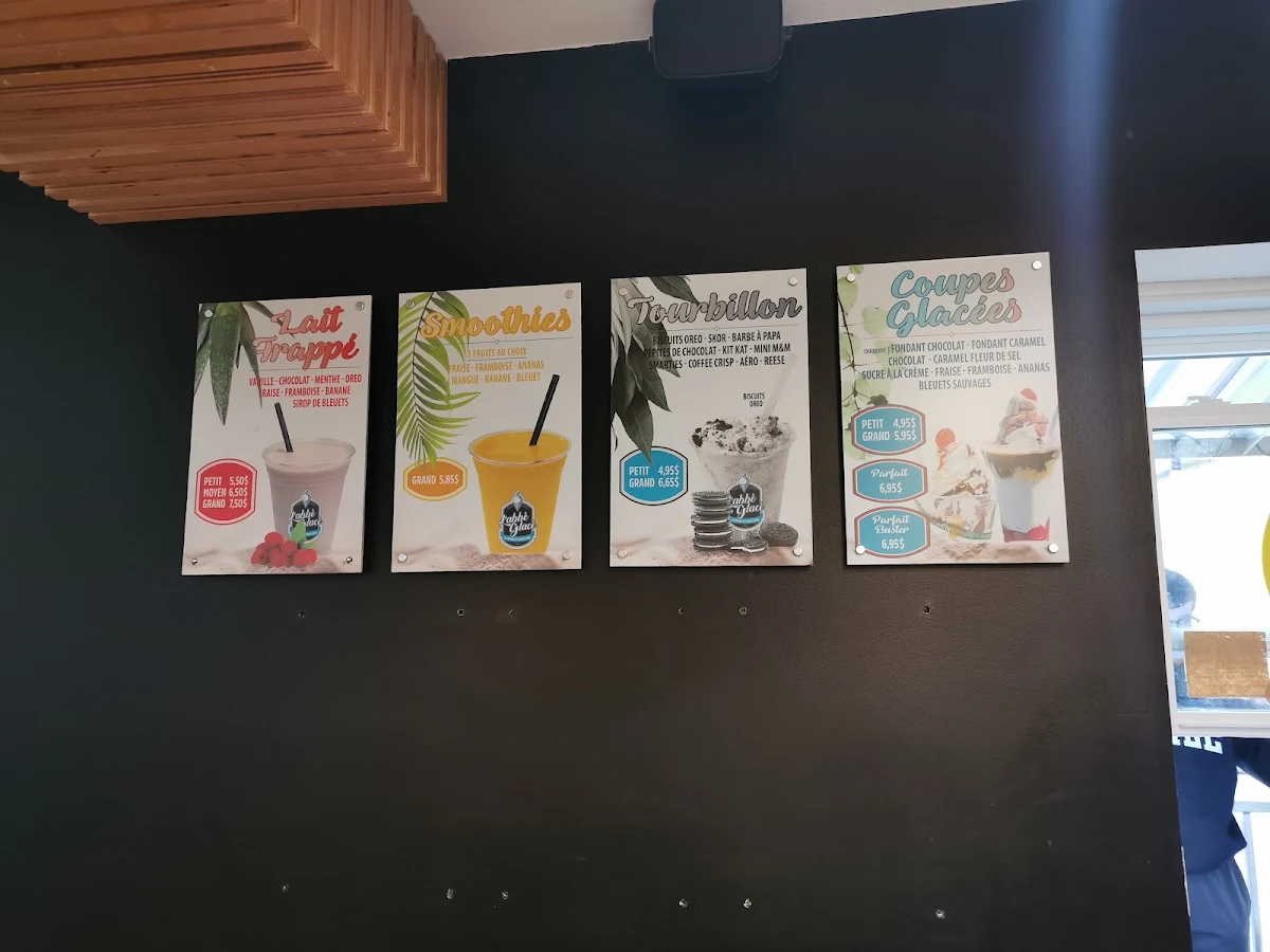 Menu, L’abbé glacé
