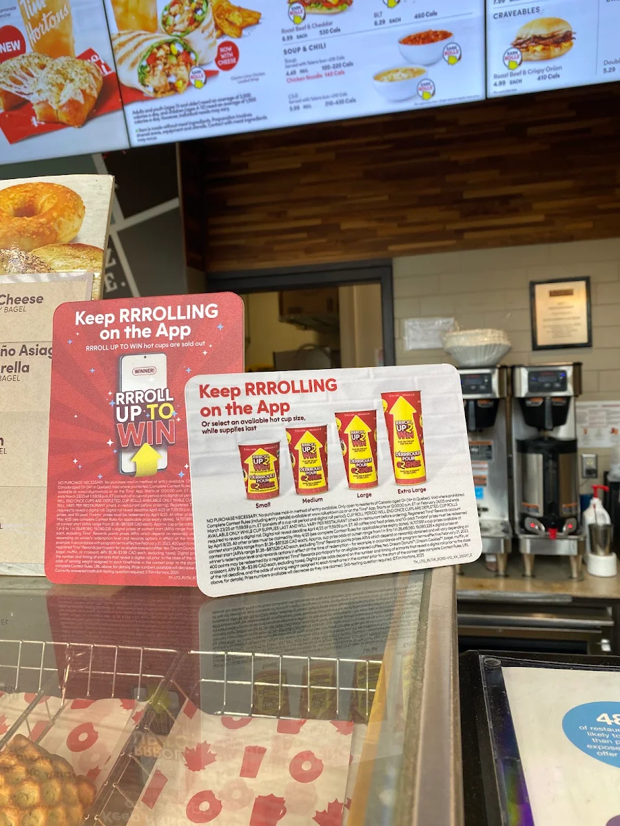 Menu, Tim Hortons