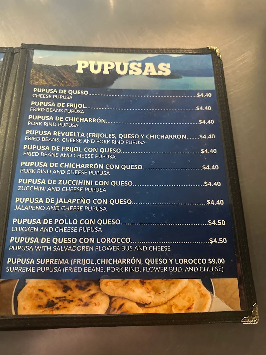 Menu, La Pupusa Loka