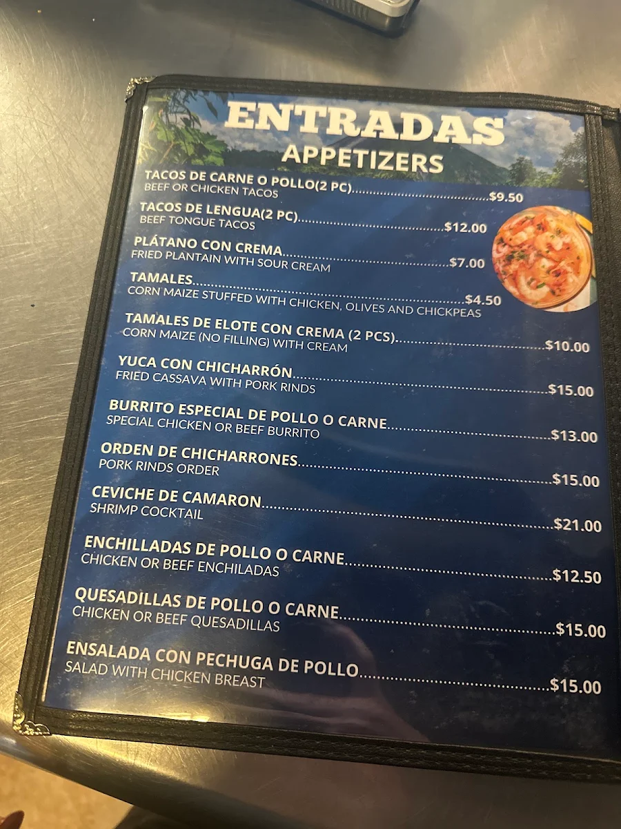 Menu, La Pupusa Loka