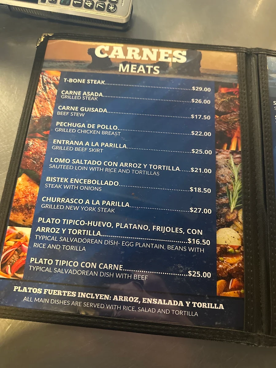 Menu, La Pupusa Loka