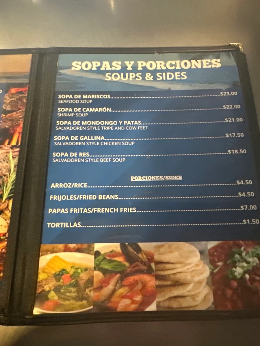 Menu, La Pupusa Loka