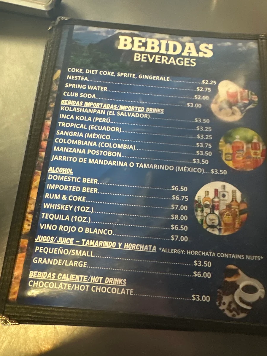 Menu, La Pupusa Loka