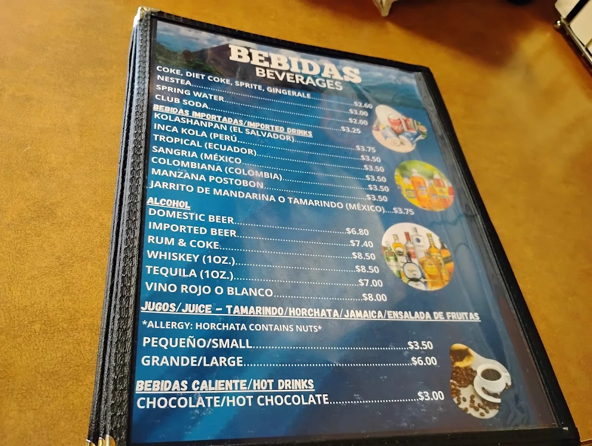 Menu, La Pupusa Loka
