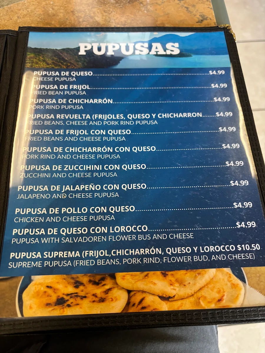 Menu, La Pupusa Loka