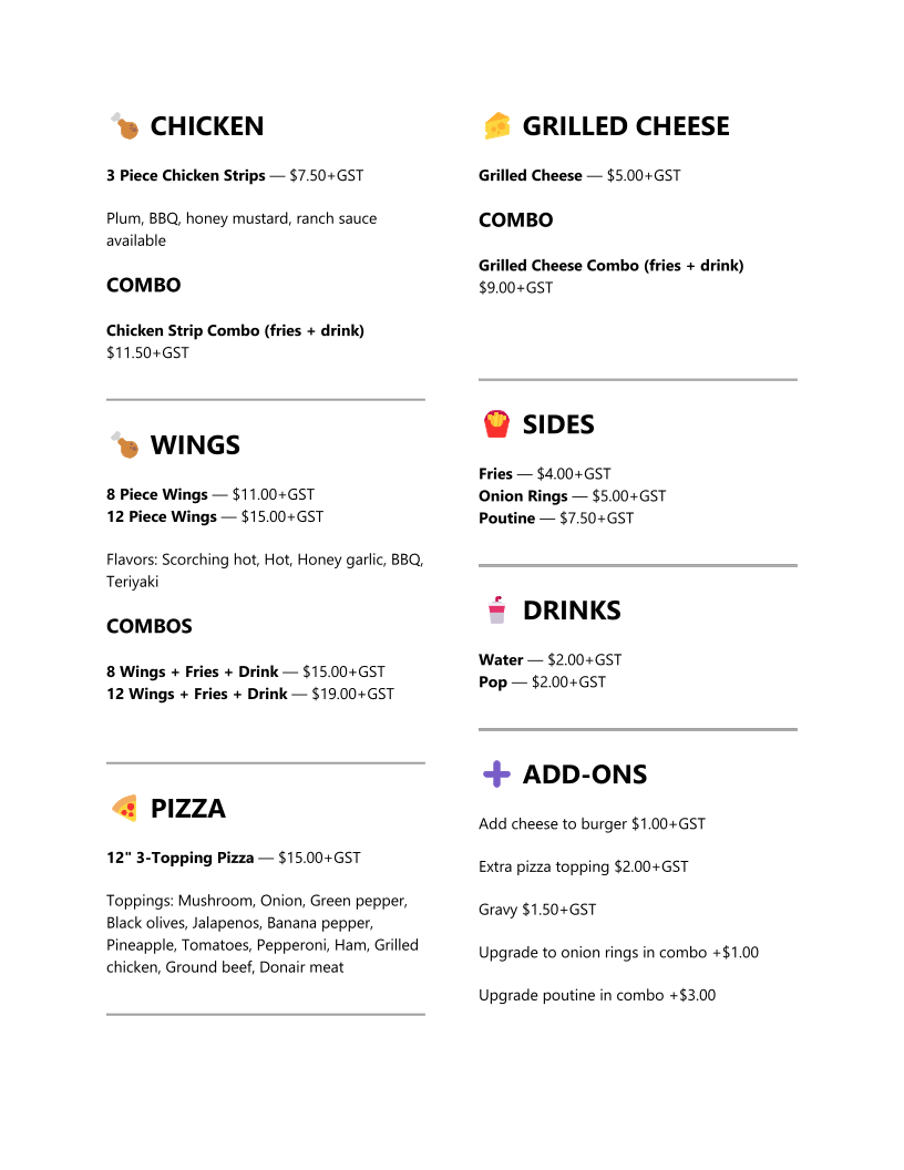 Menu photo 2