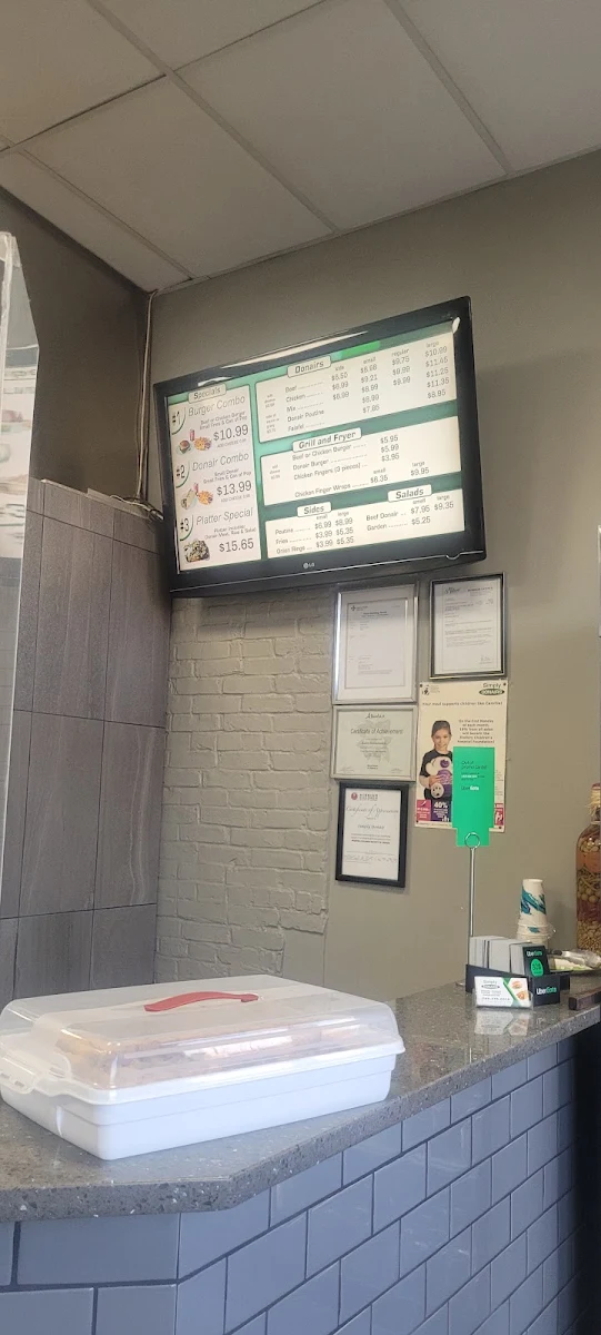 Menu, Simply Donairs