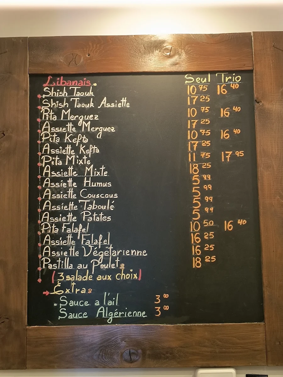 Menu, Pacha