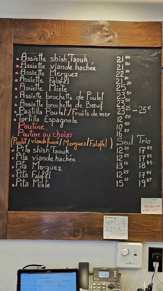 Menu, Pacha