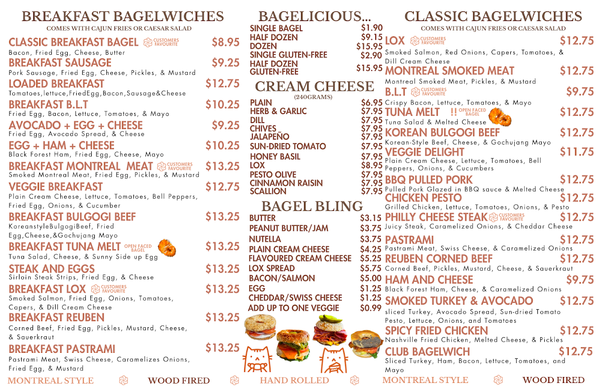 Menu, LITTLE PEBBLES CAFE
