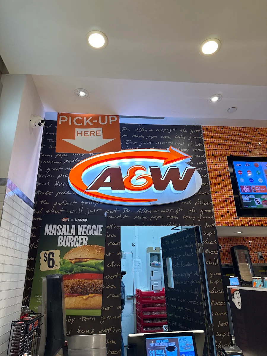 Menu, A&W Canada