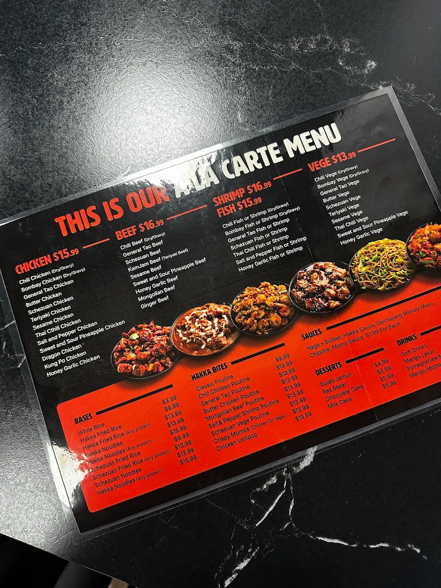 Menu, HakkaBol