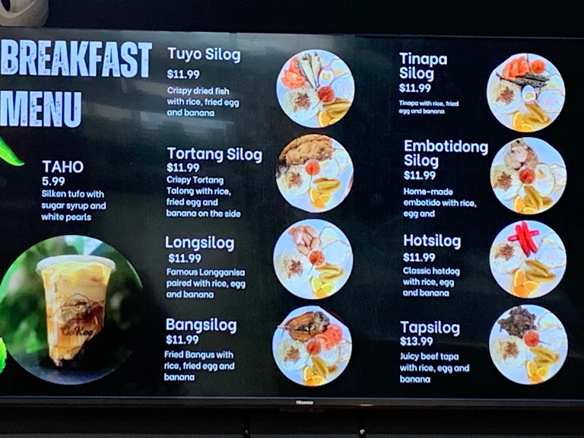 Menu, APO FOOD