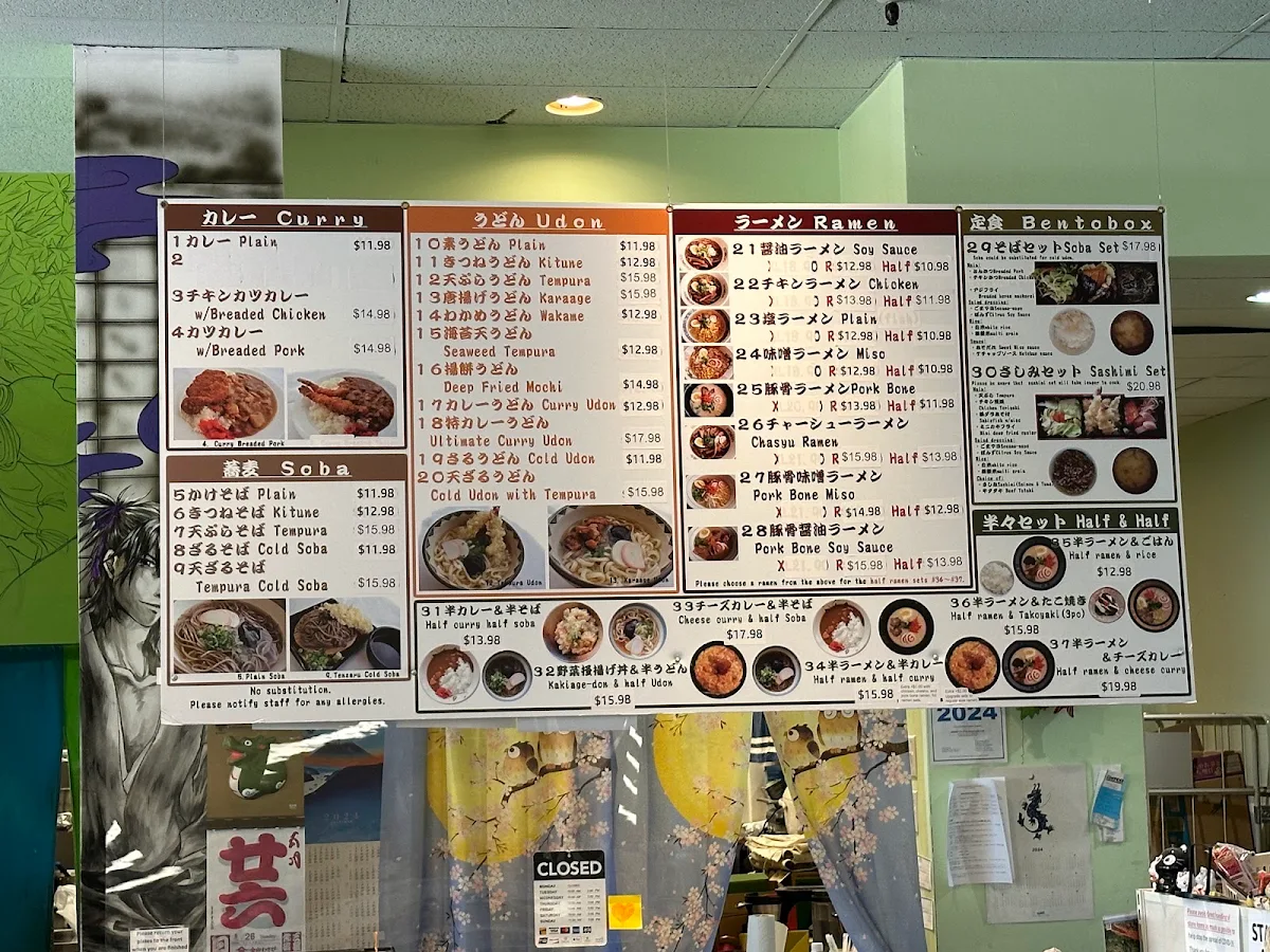 Menu, Niwatei