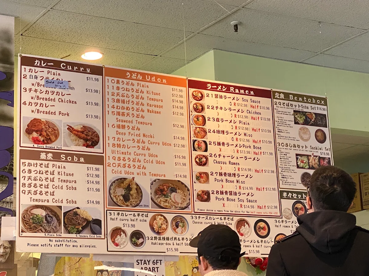 Menu, Niwatei