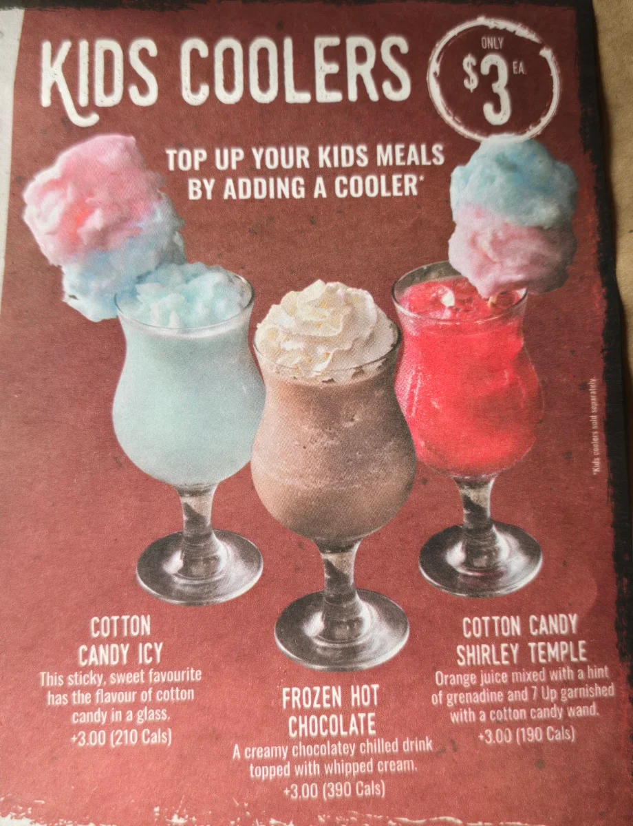 Menu, Montana’s BBQ & Bar