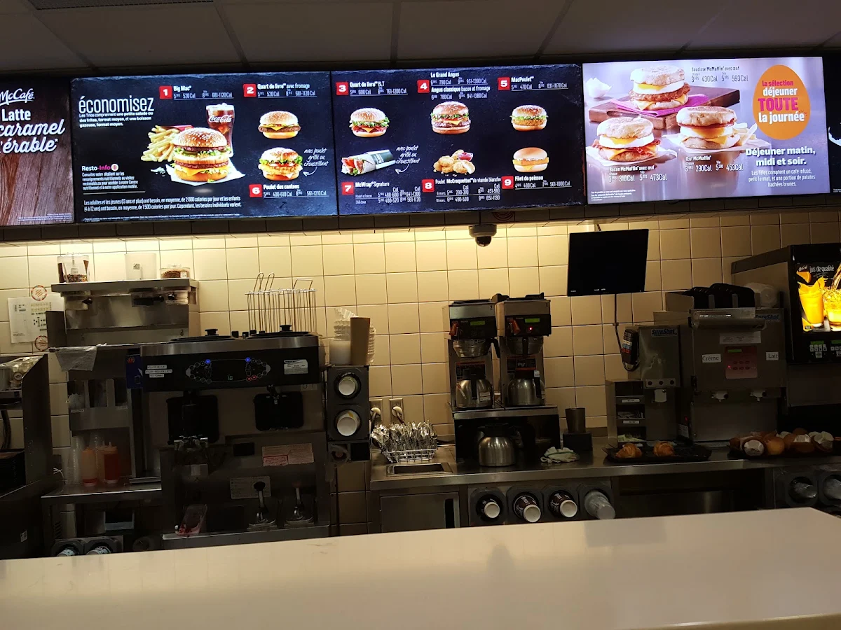 Menu, McDonald's