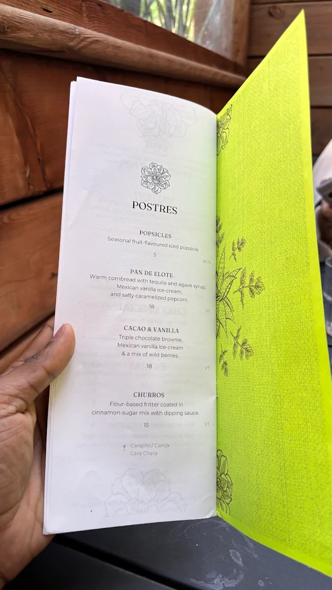 Menu, Reina De Mexico