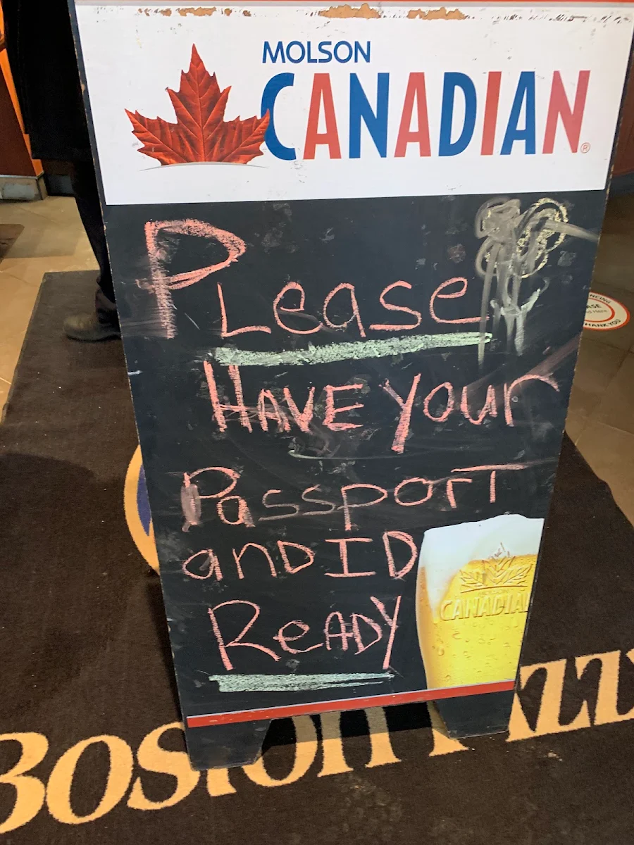 Menu, Boston Pizza