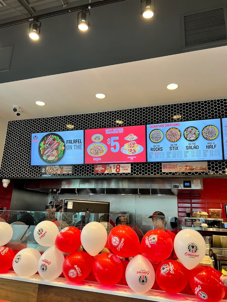 Menu, Osmow's Shawarma