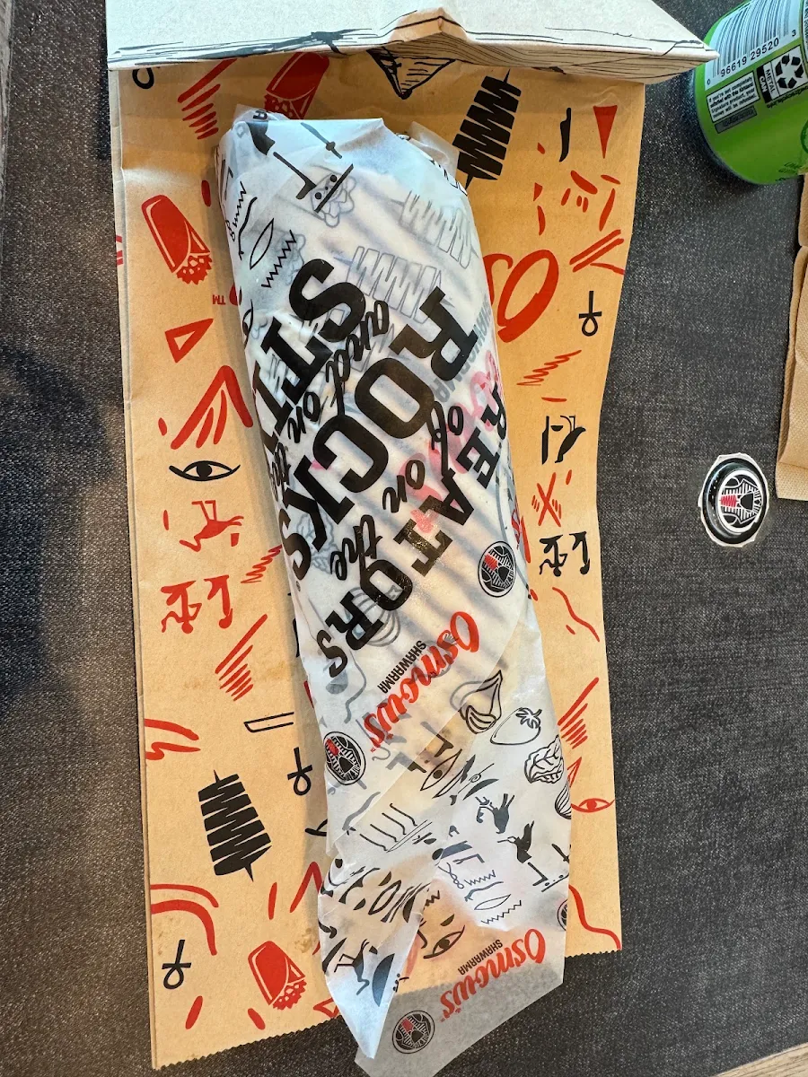Menu, Osmow's Shawarma