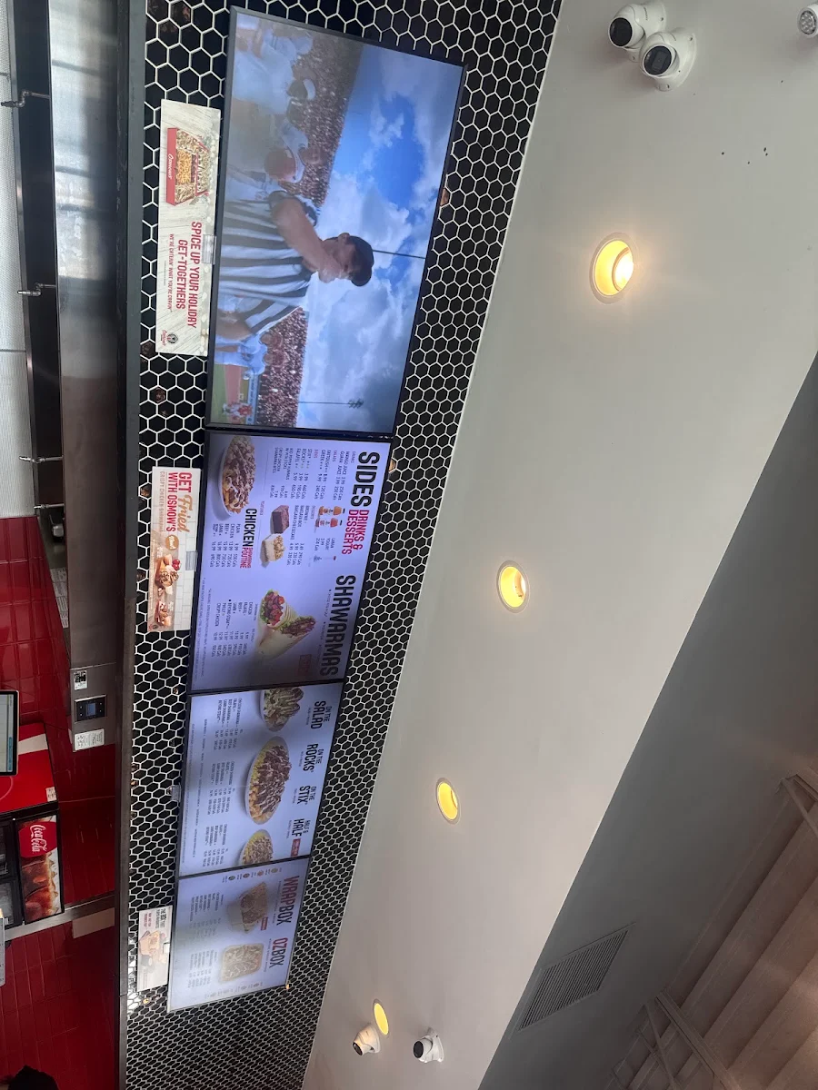 Menu, Osmow's Shawarma