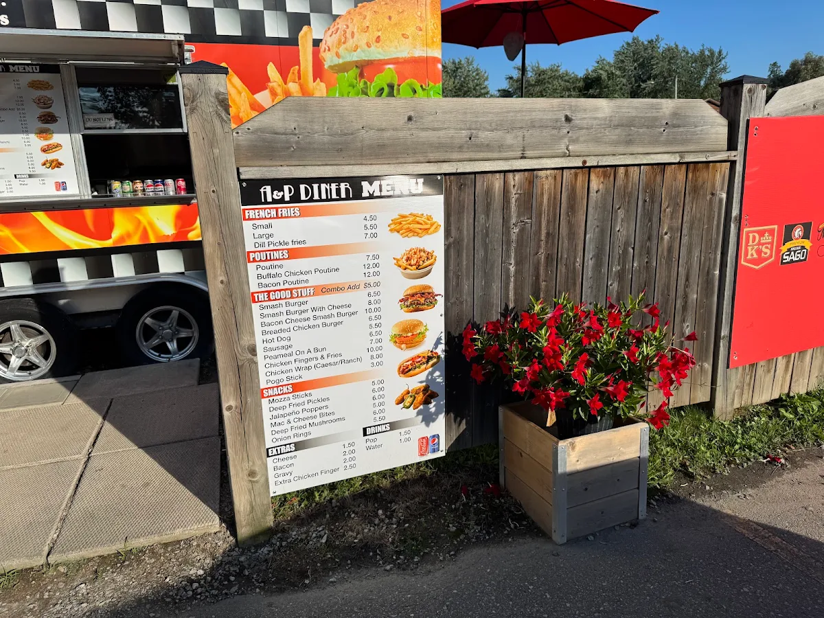 Menu, A&P Diner