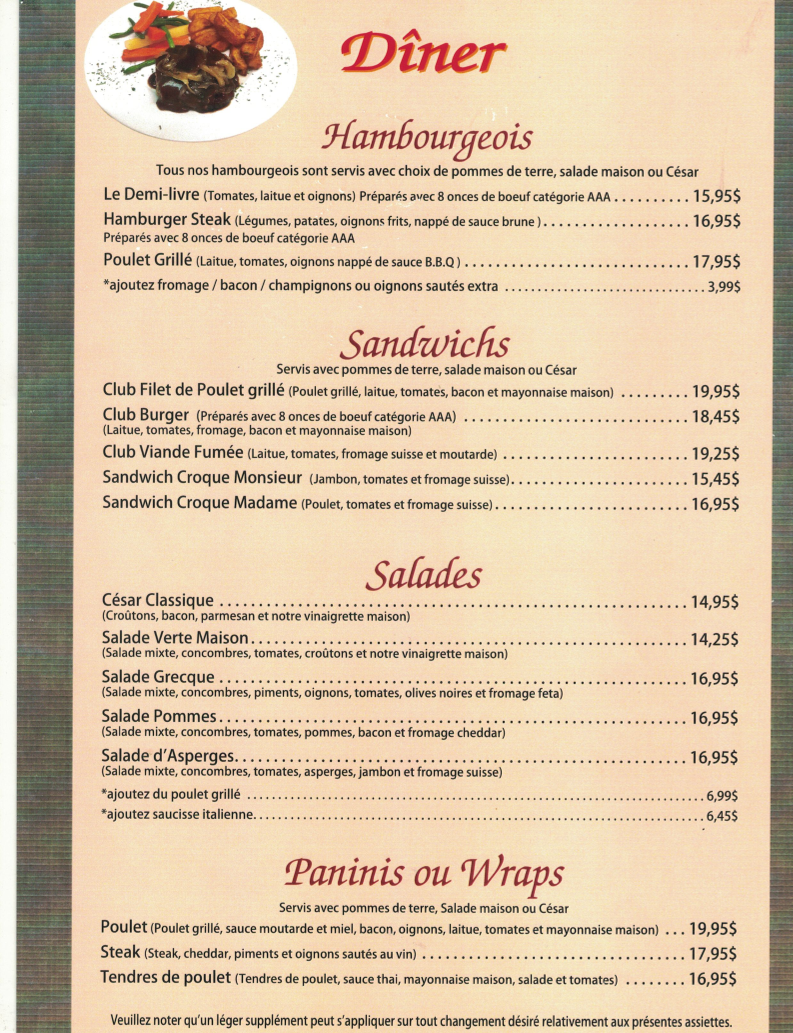 Menu photo 1