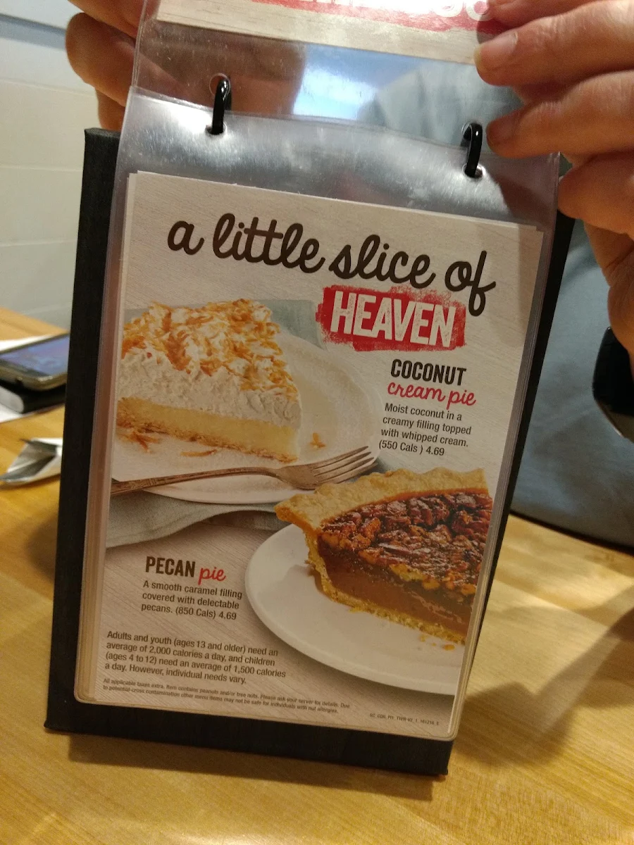 Menu, Swiss Chalet